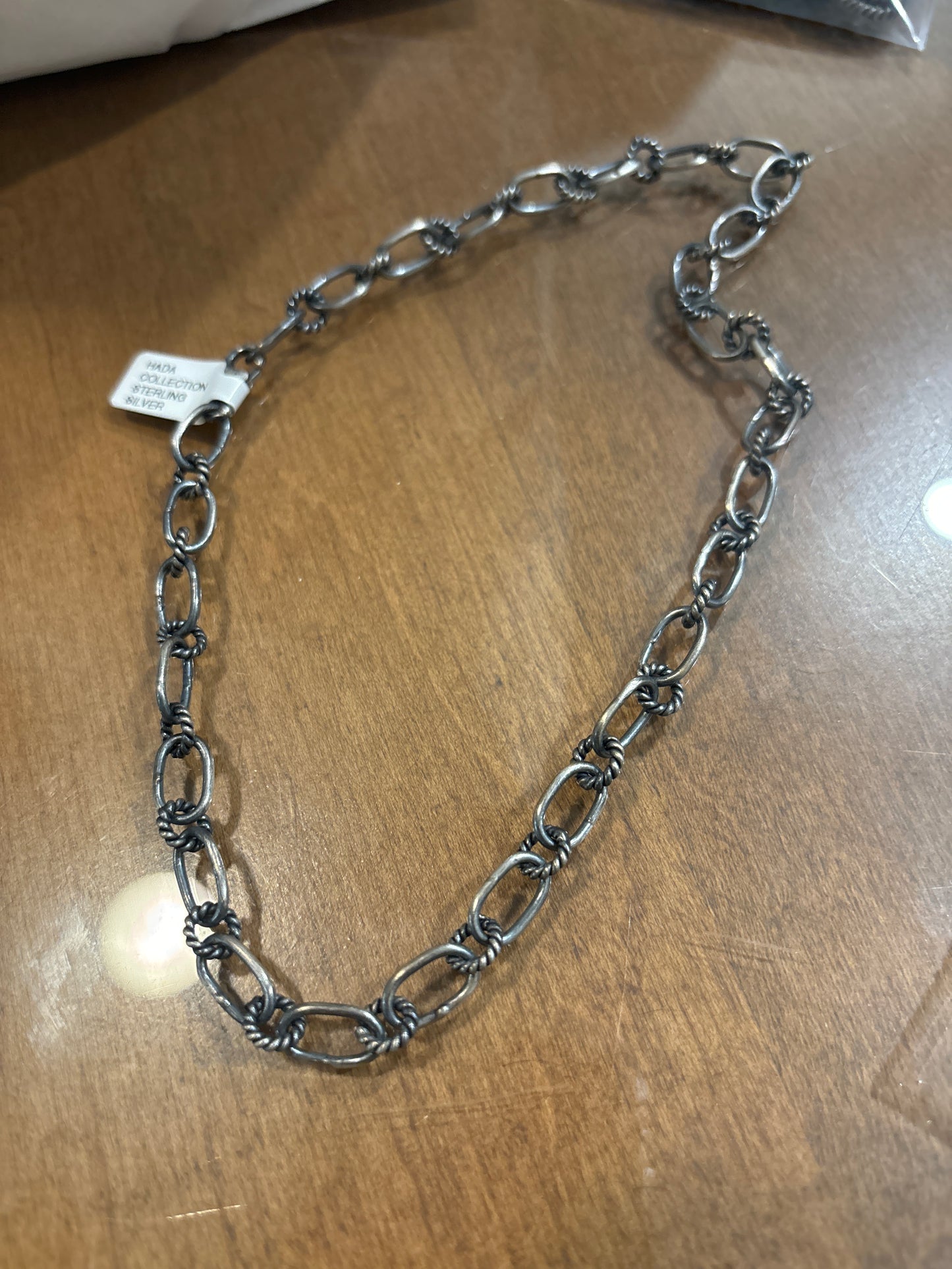Link & Rope Oxidized Oxidized Link Chain, 16" crafted from Sterling Silver, an exquisite Chains and Ropes designed by Turquoise Mustang.