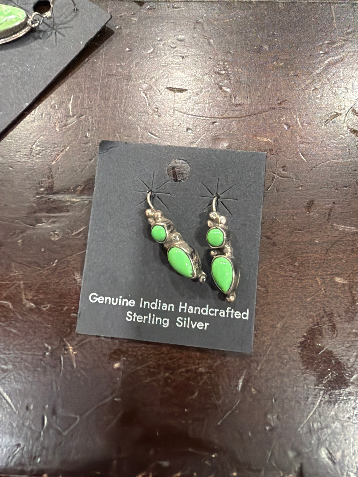 Two Stone Gaspeite Dangles