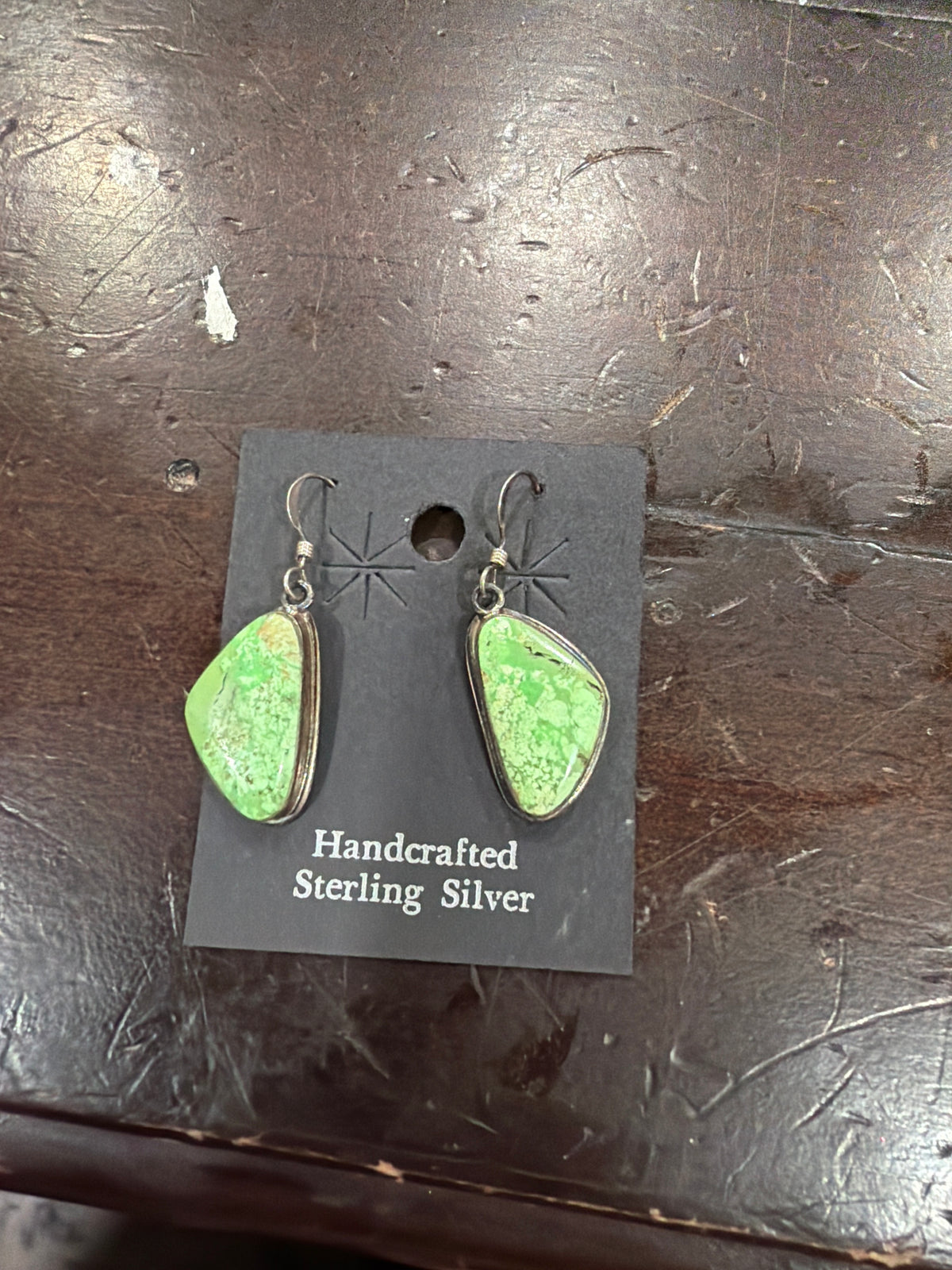Gaspeite Triangle Dangles