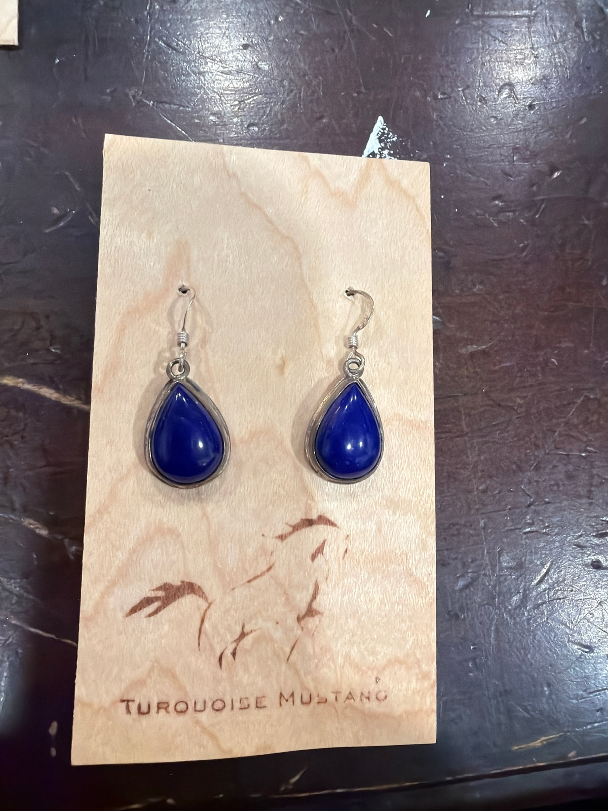 Premium Lapis Teardrop Earrings