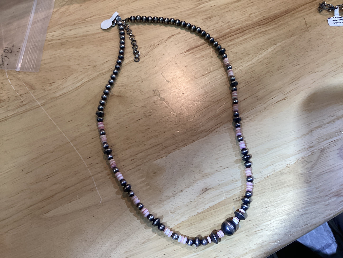 Necklace crafted from sterling silver, an exquisite Jewelry designed by Turquoise Mustang.