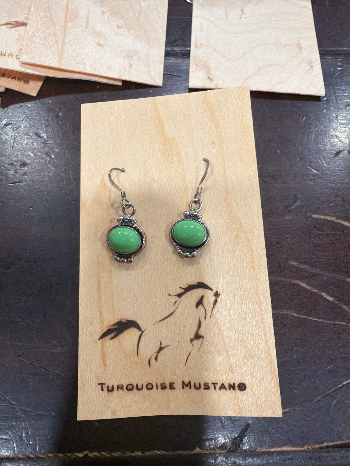 Mojave Turquoise & Gaspeite Drop Earrings