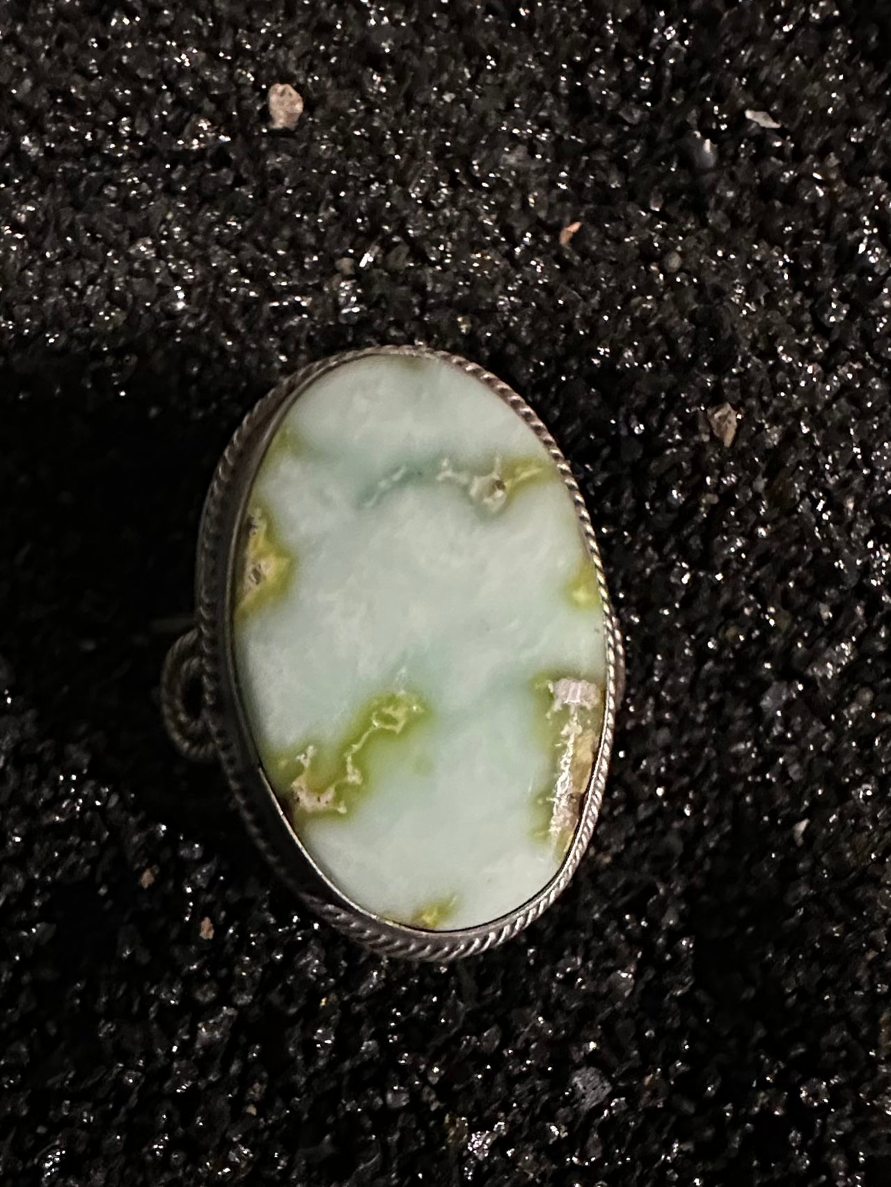 Large Solitaire Palomino Ring with Ornate Shank