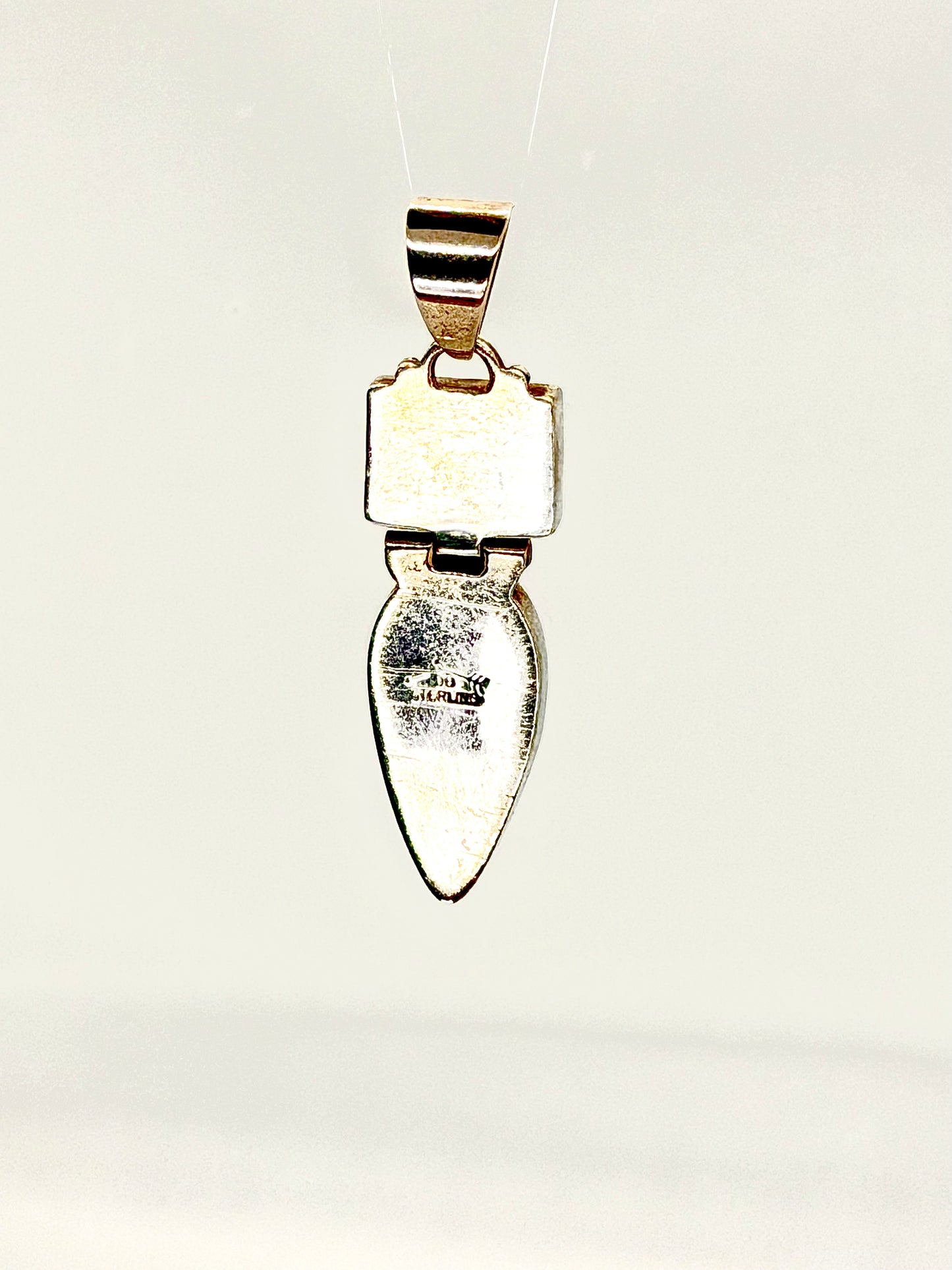 Sugilite and Lapis Lazuli Two-Stone Pendant by DB, Navajo
