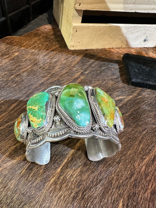 Royston 5-Stone Mega Cuff Bracelet, D. Delgarito