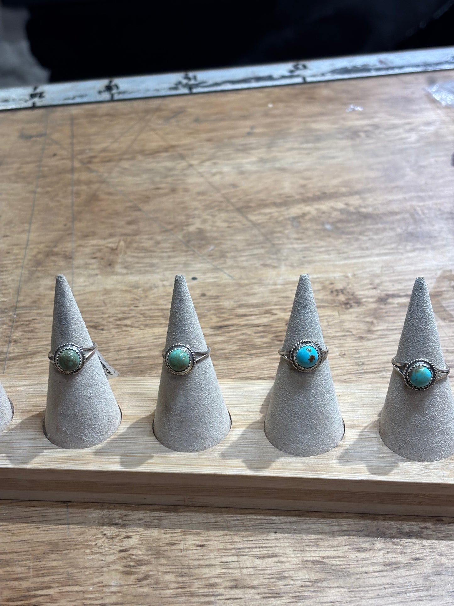 Assorted Round Turquoise Rings by Ester White