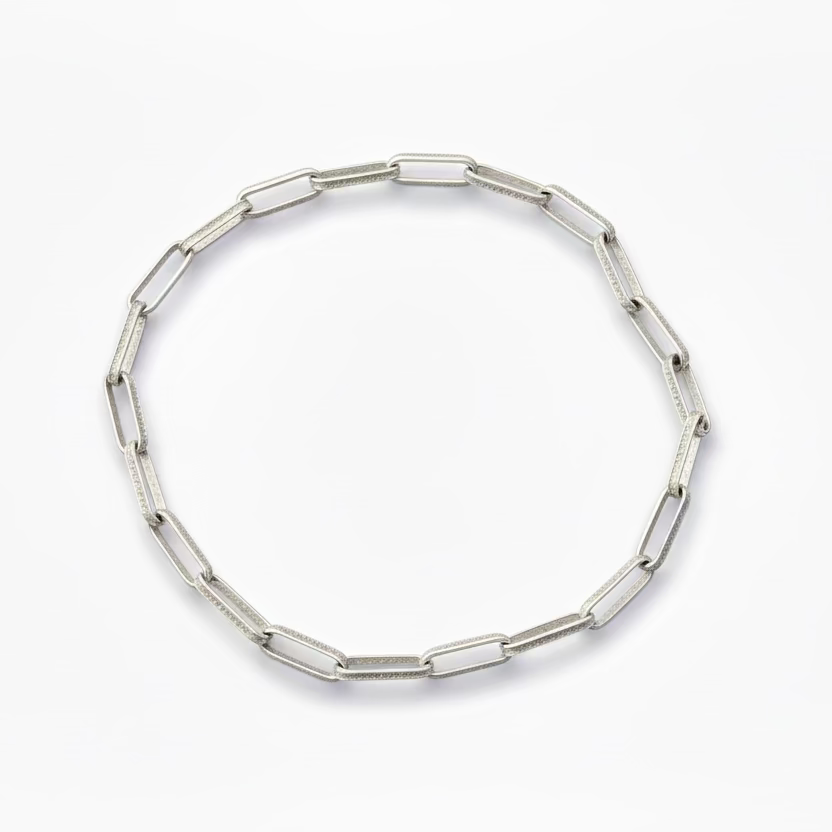 25” Silver Quarters Large Link Chain