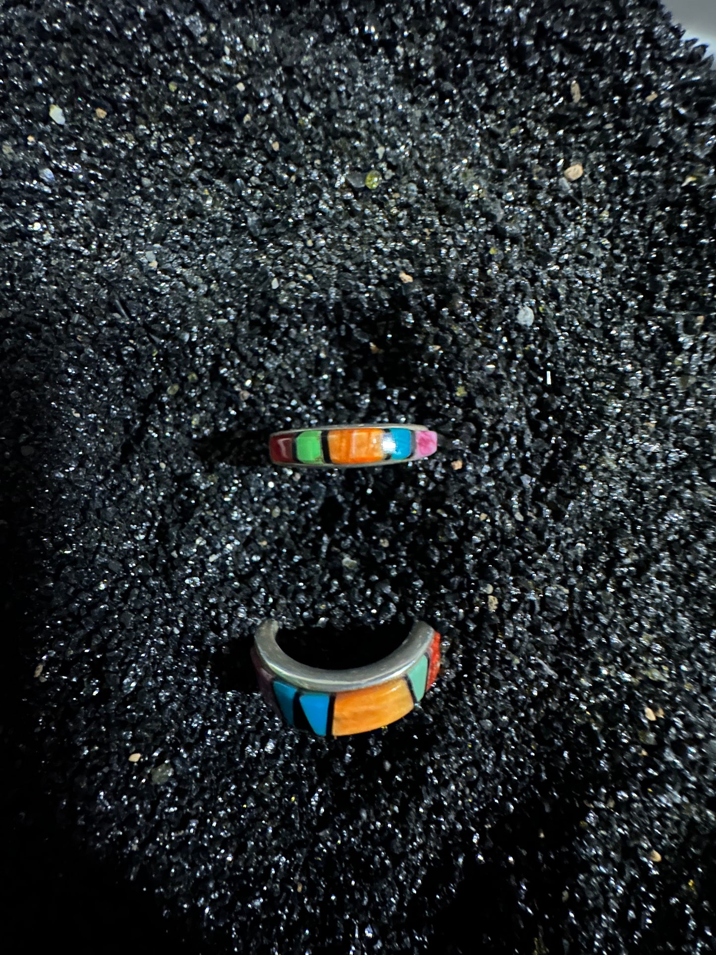 Multi-stone Inlaid Navajo Band, by First American Traders