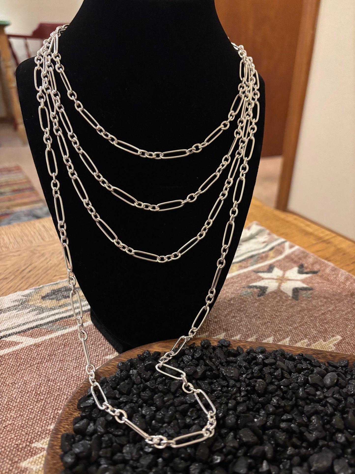16” to 30” Sterling Silver Paper Clip Chains