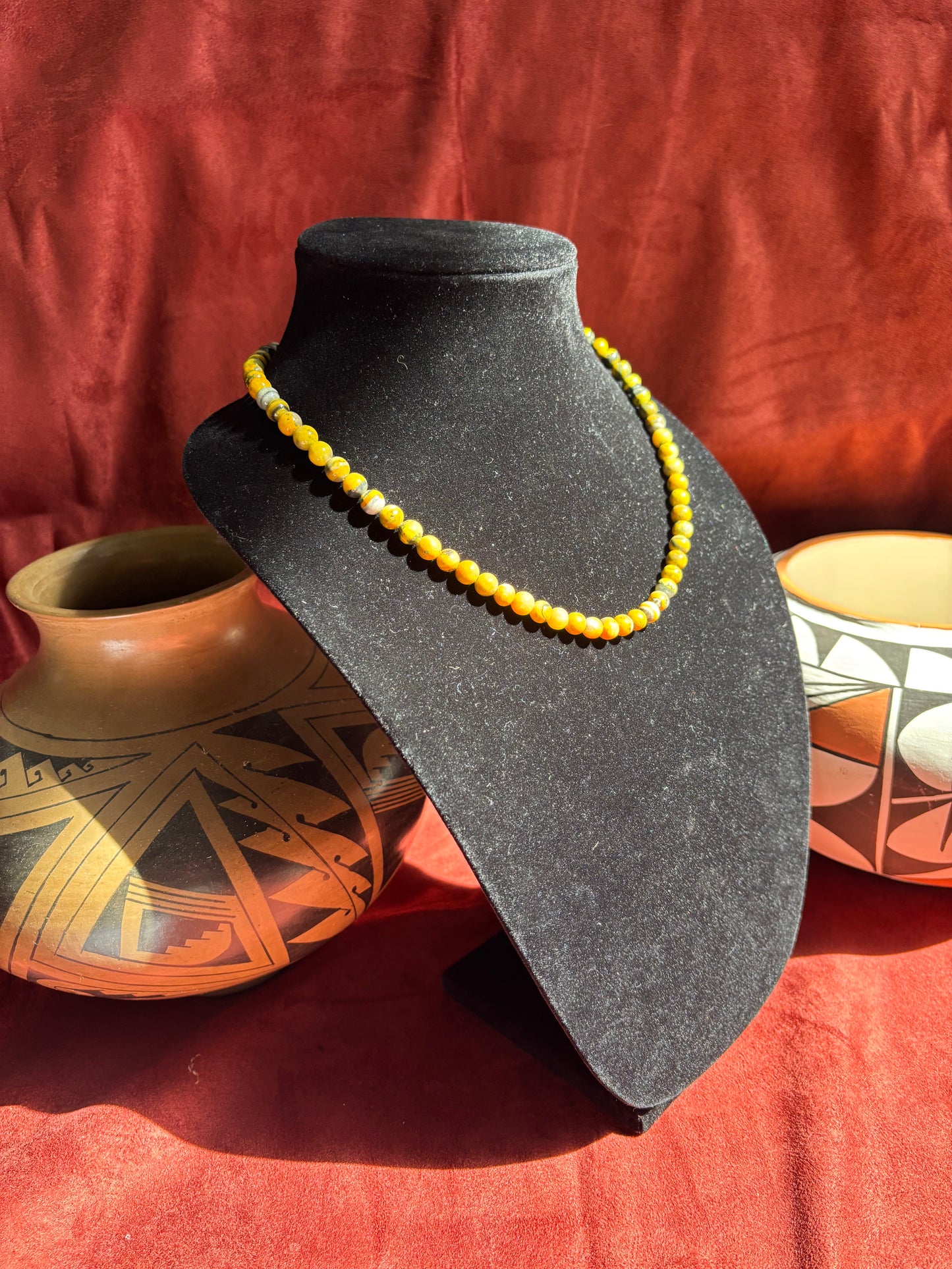 13” Bumblebee Jasper Necklace