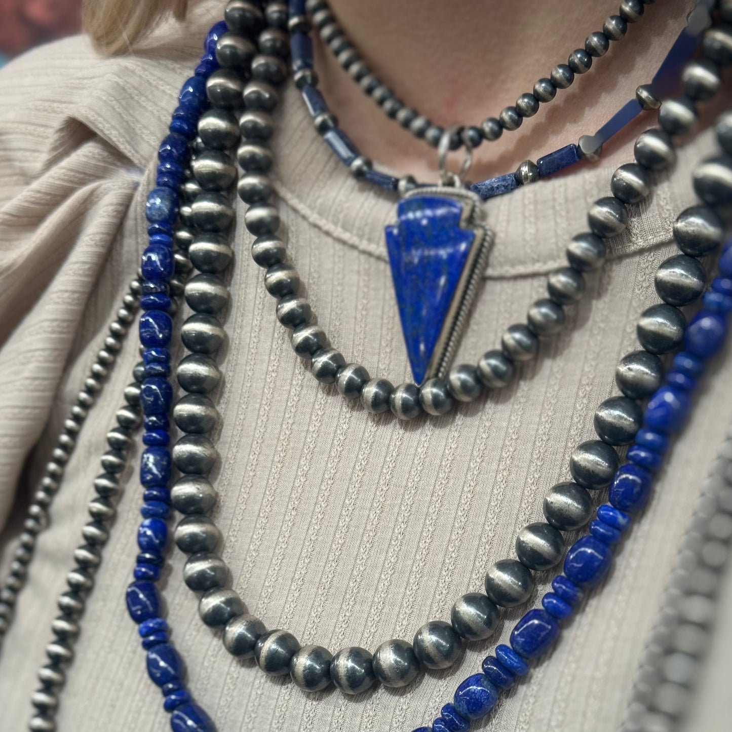 Handcrafted Jewelry Piece crafted from Sterling Silver, an exquisite Jewelry designed by Turquoise Mustang.