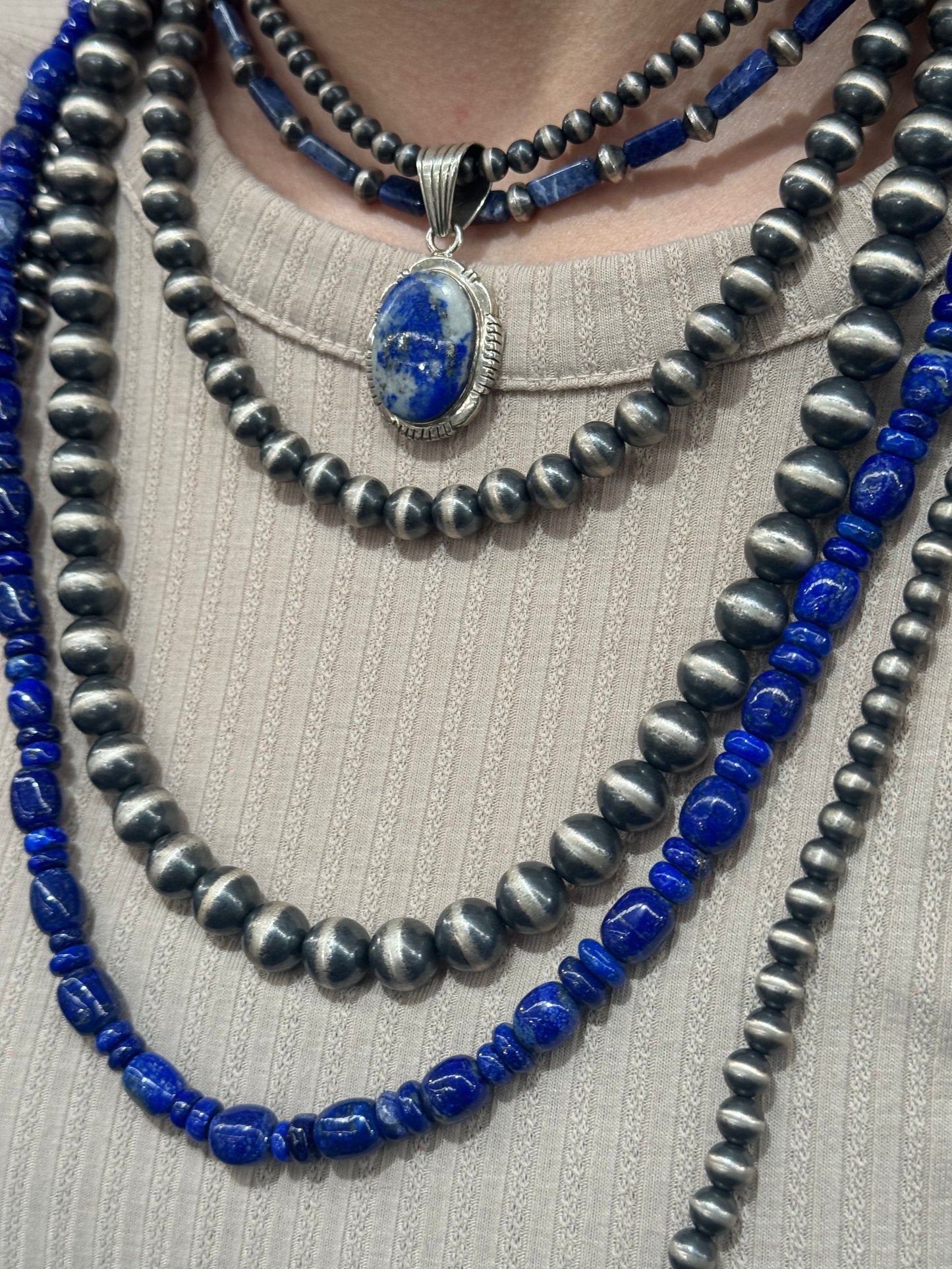 Handcrafted Jewelry Piece crafted from Blue Kingman, an exquisite Jewelry designed by Turquoise Mustang.