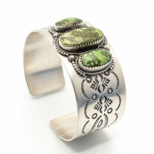 Three Oval Stone Palomino Cuff