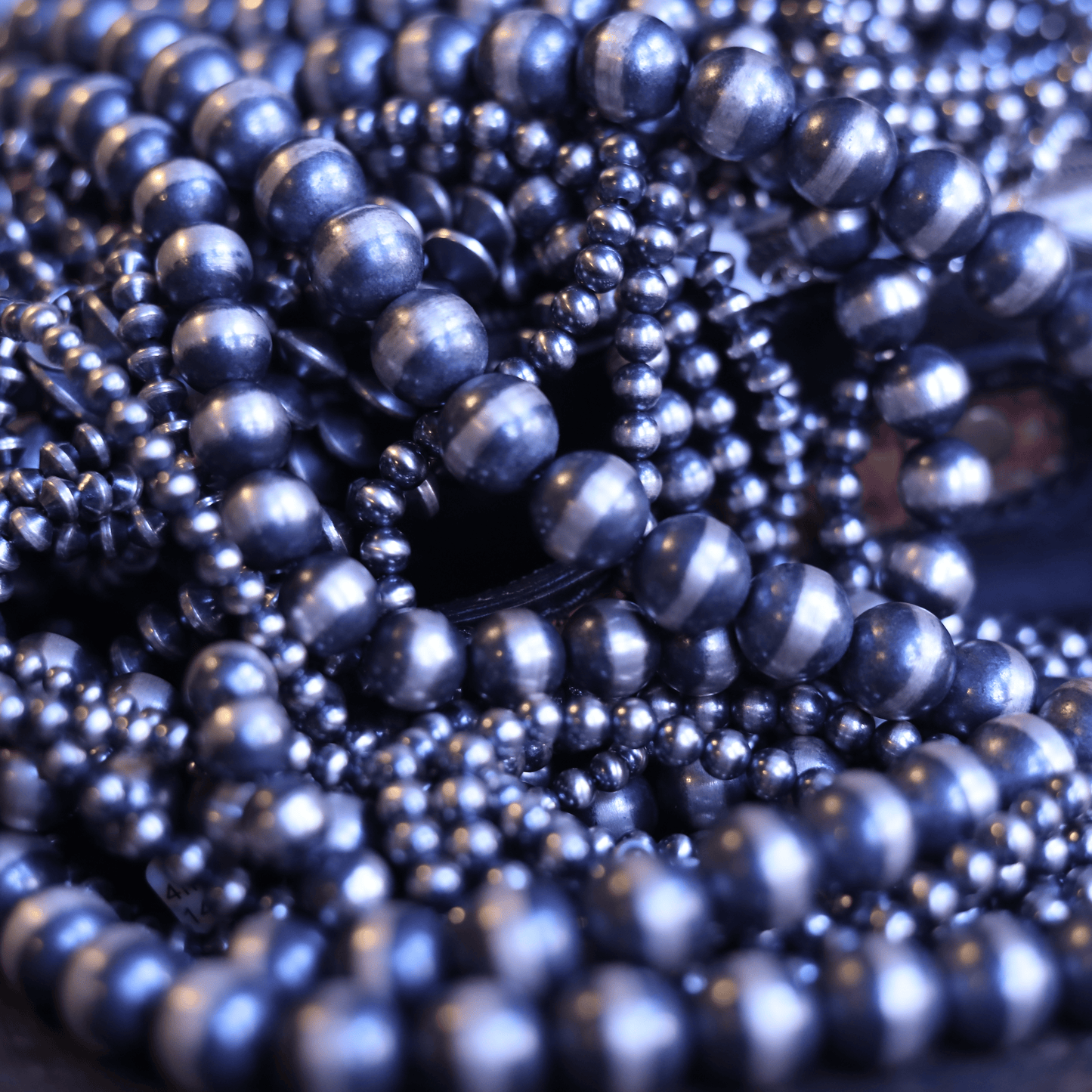 4mm Mustang Silver Pearls crafted from 13", an exquisite Pearl Necklace designed by My Store.