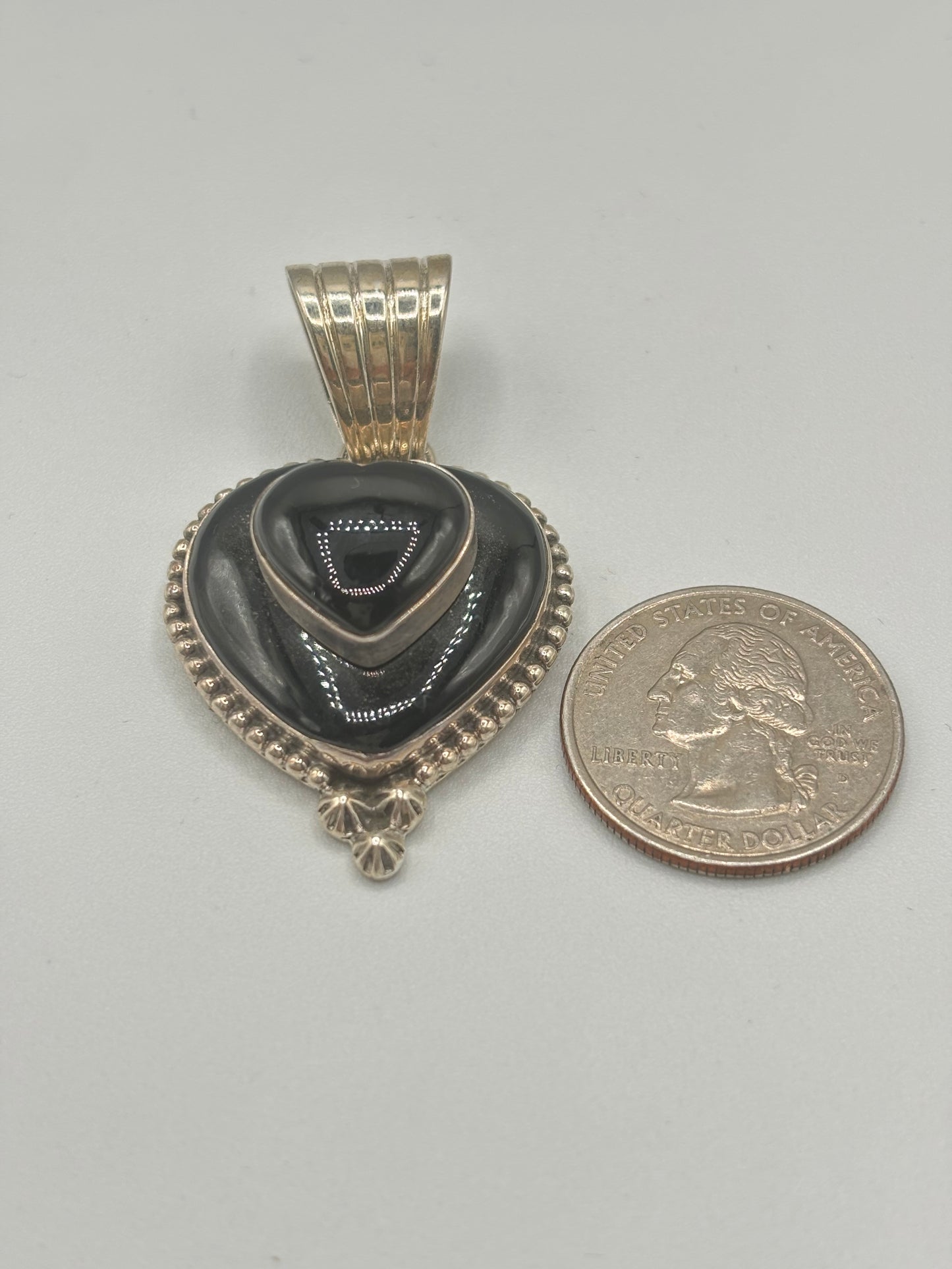 Handcrafted Jewelry Piece crafted from Bottom: Black Onyx / Top: Black Onyx, an exquisite Jewelry designed by Turquoise Mustang.