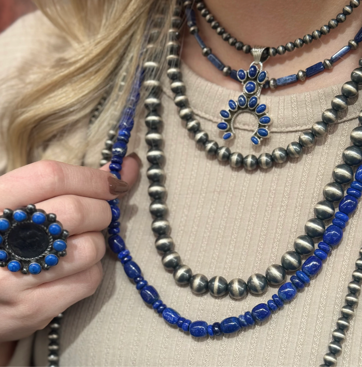 The Iago Mini Naja Pendant crafted from Turquoise (Round or Pear), an exquisite Pendants, Najas designed by Turquoise Mustang.