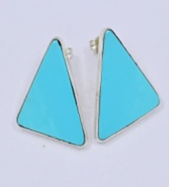 Handcrafted Jewelry Piece crafted from Premium Blue Kingman Turquoise, an exquisite Jewelry designed by Turquoise Mustang.