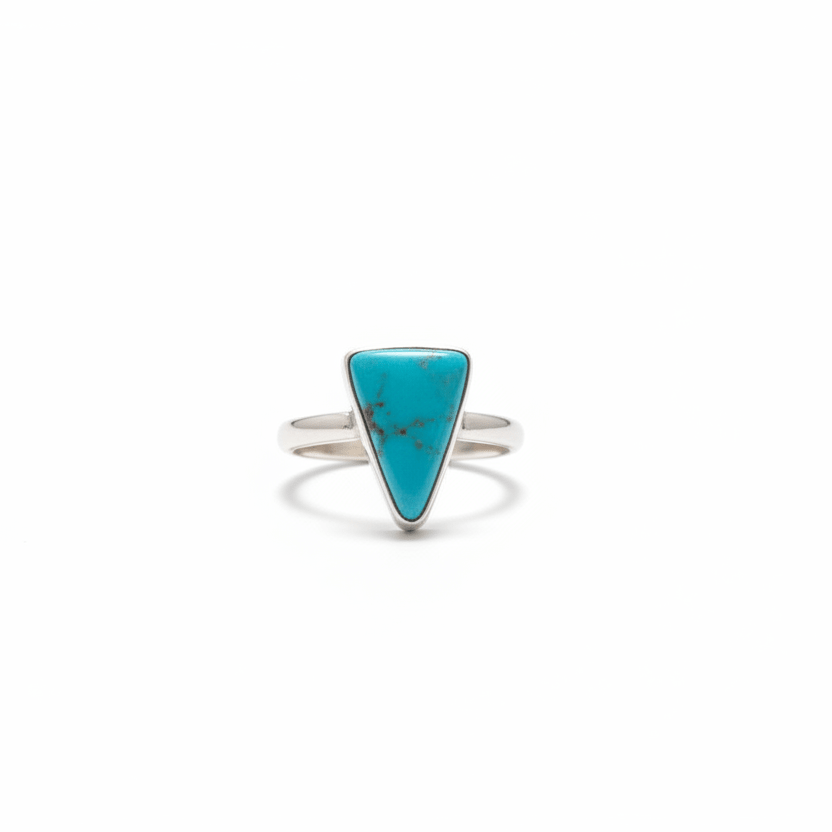 Small Turquoise Stacker Ring, Assorted Shapes and Sizes - Turquoise Mustang