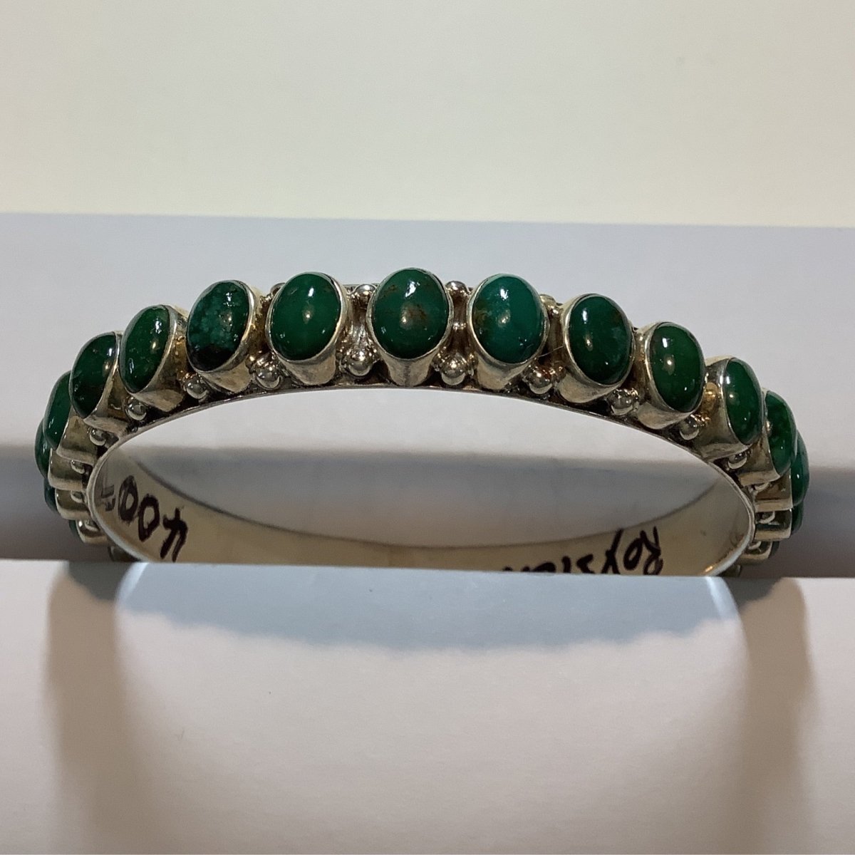 Dan Dodson Infinity Style Medium Turquoise Bangle - Turquoise Mustang