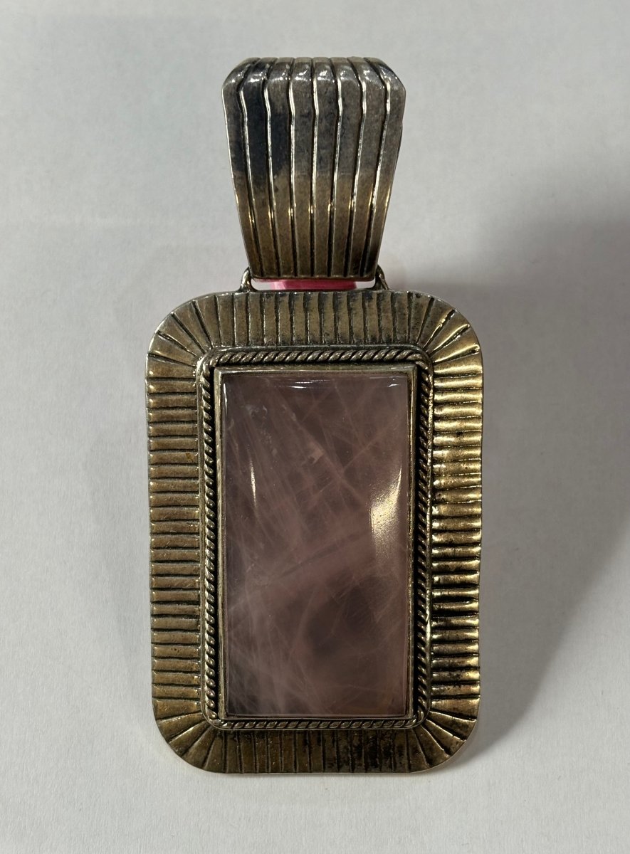 The Vegas Baby Rectangular Pendant - Turquoise Mustang