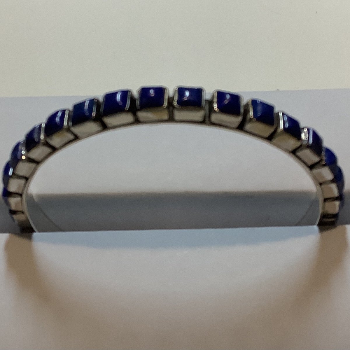 Dan Dodson Infinity Style Medium Square Lapis Bangle - Turquoise Mustang