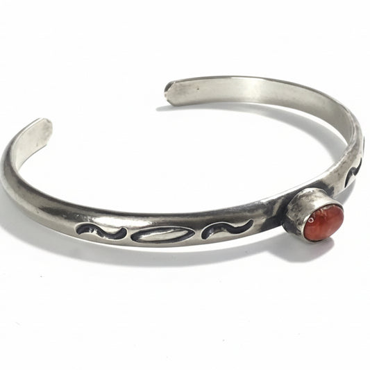 Helena Red Spiny Cuff Bracelet, Kathleen Livingston - Turquoise Mustang