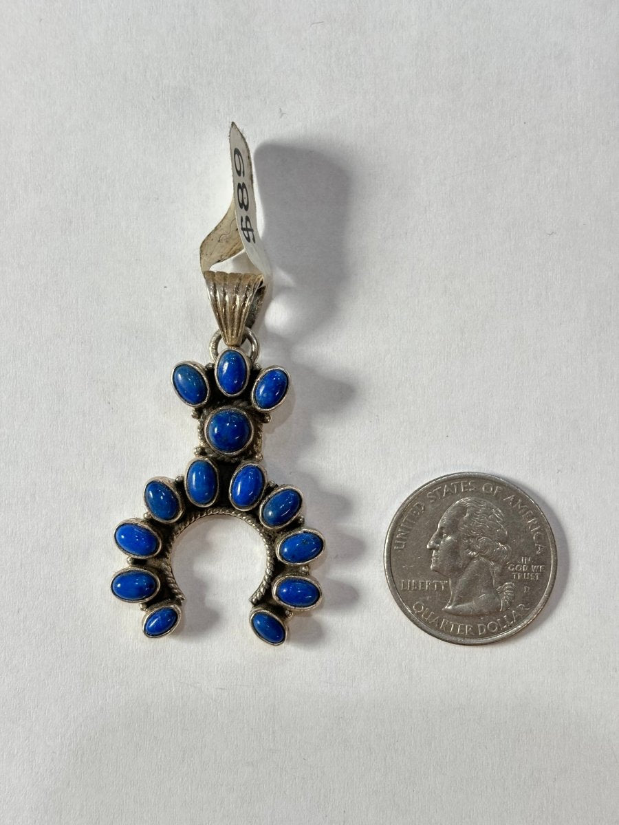The Iago Mini Naja Pendant - Turquoise Mustang
