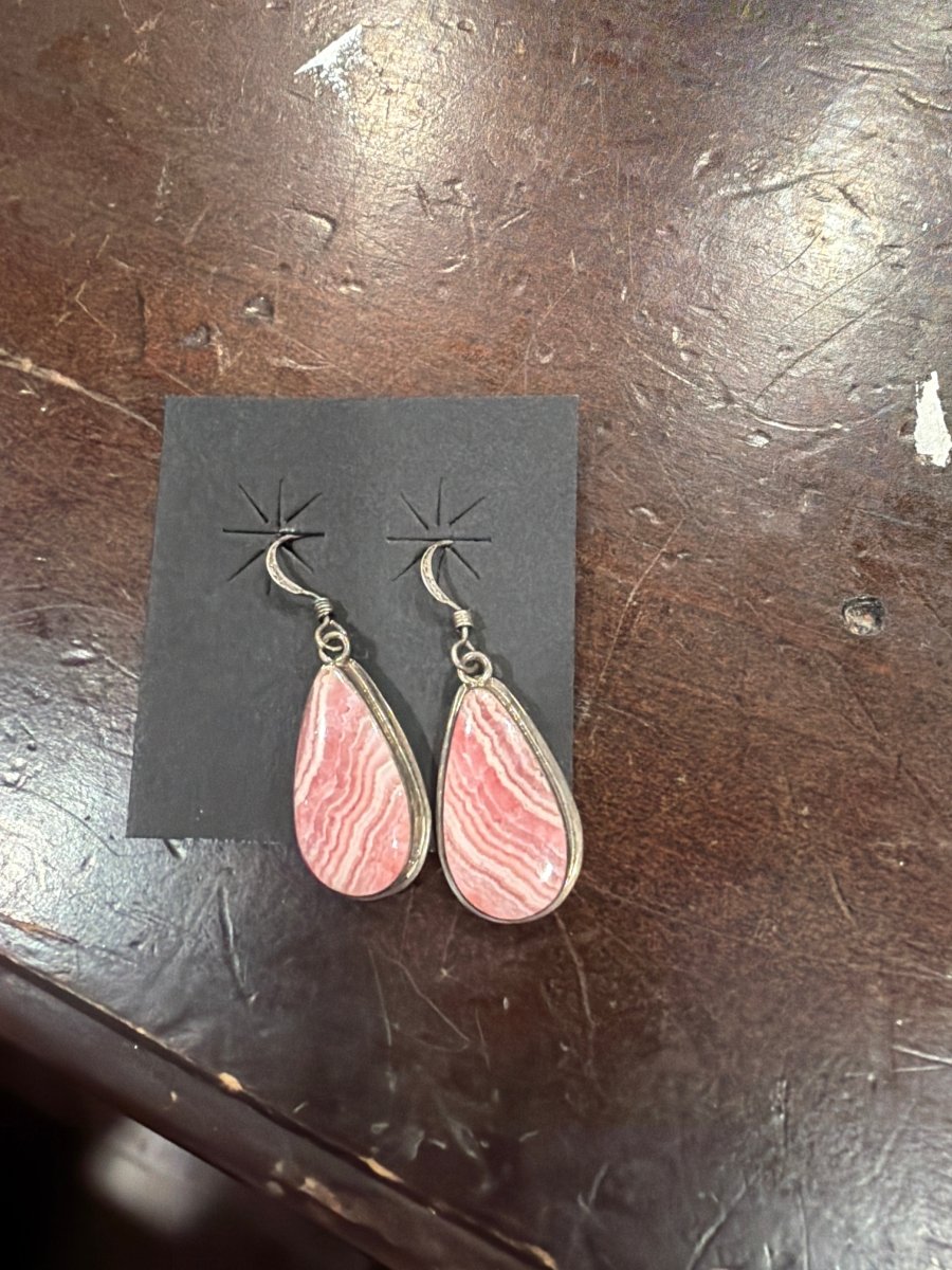 Rhodochrosite Dangles - Turquoise Mustang