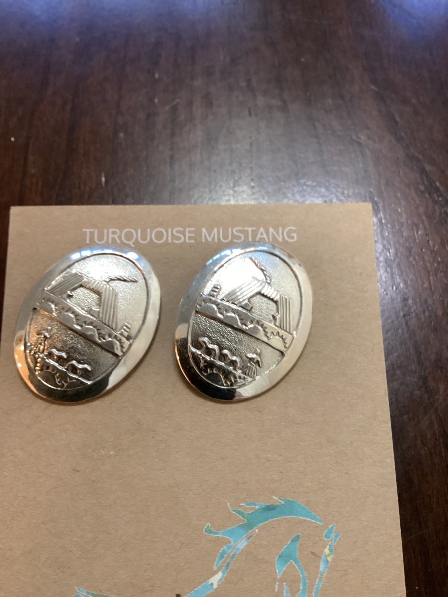Story - teller Concho Posts by James Belone - Turquoise Mustang