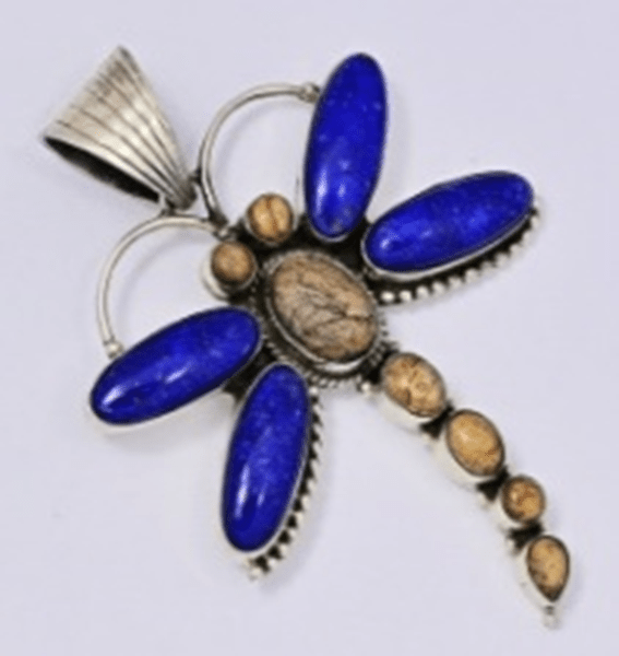 The Snapdragon Dragonfly Pendant - Turquoise Mustang
