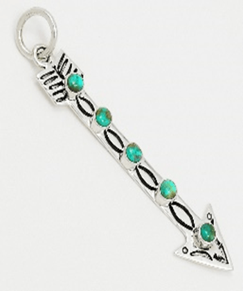 The Arrowleaf Pendant - Turquoise Mustang