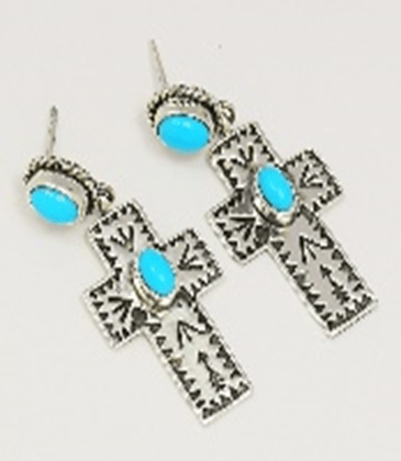 The Nolana Earrings - Turquoise Mustang