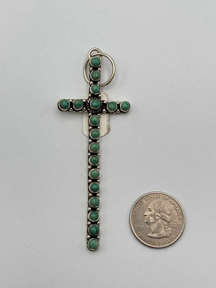 The Morning Glory Narrow Cross - Turquoise Mustang