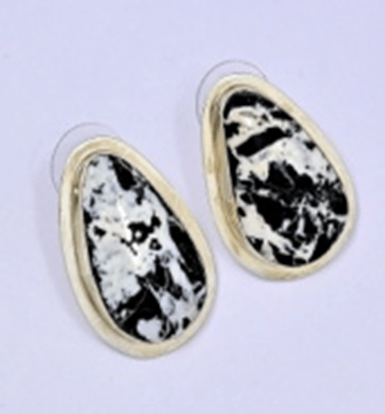 The Tulip Drop Stud Earrings - Turquoise Mustang