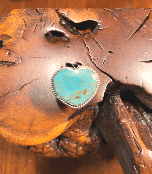 The Carnation Heart Ring - Turquoise Mustang