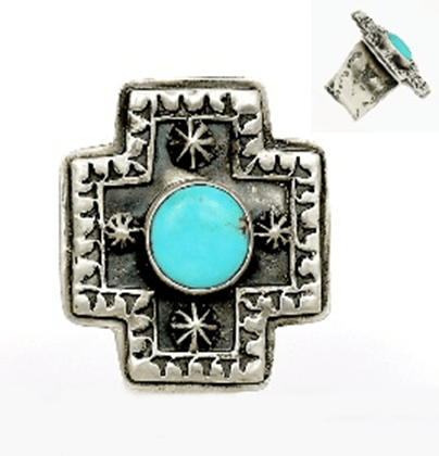The Waterlily Ring - Turquoise Mustang