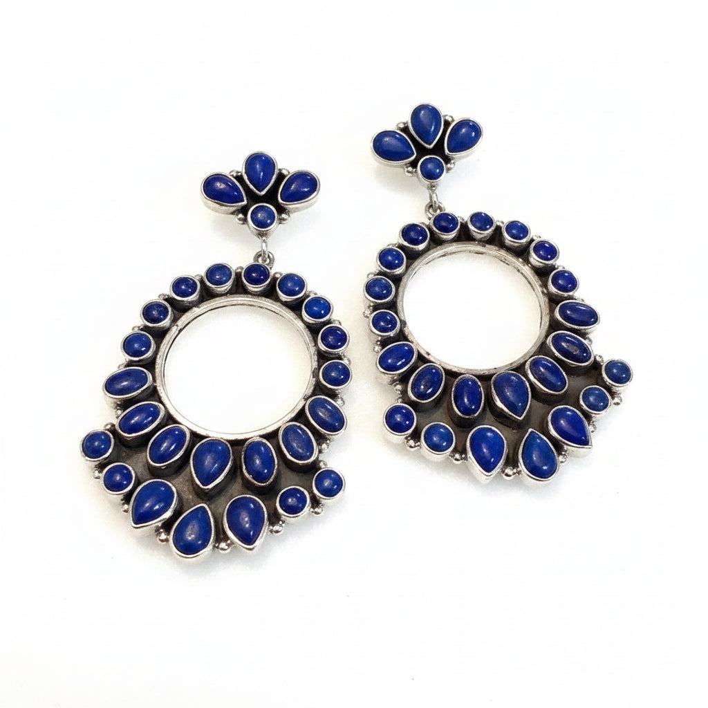Lapis Chandeliers Ovals & Pears by Dan Dodson - Turquoise Mustang