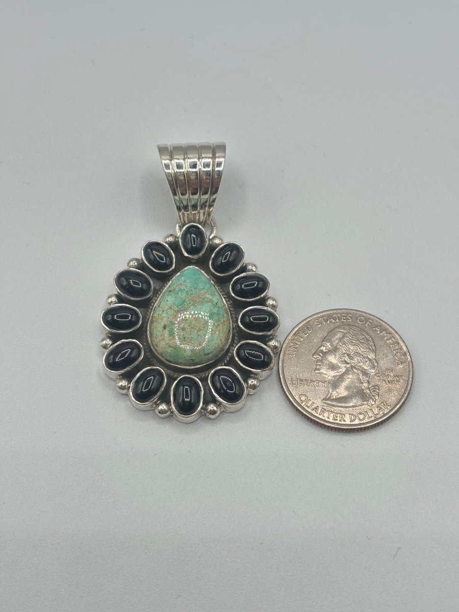 The Brassica Cluster Pendant - Turquoise Mustang