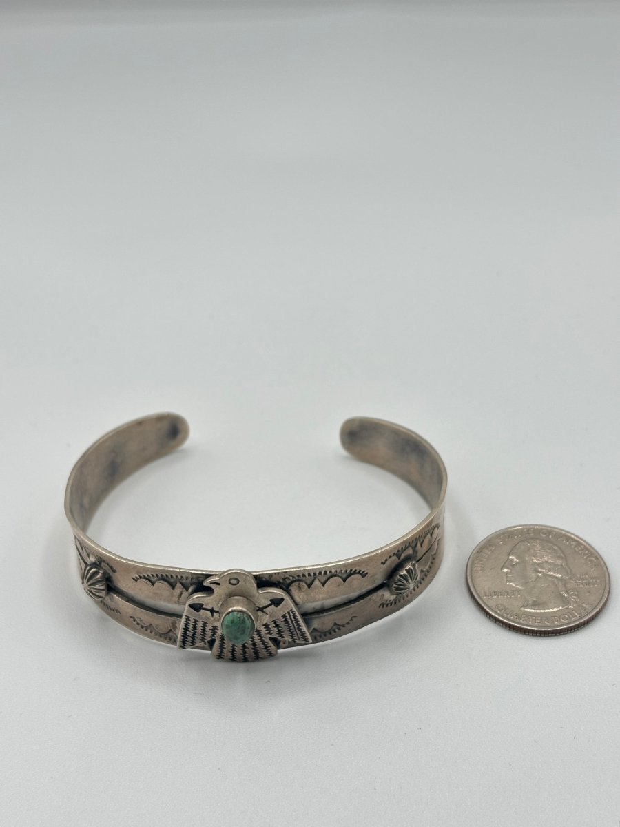 The Bird's Beak Cuff Bracelet - Turquoise Mustang