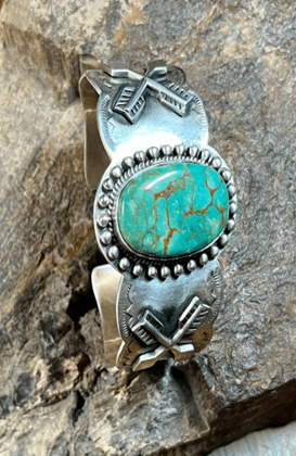 The Suncup Cuff Bracelet - Turquoise Mustang