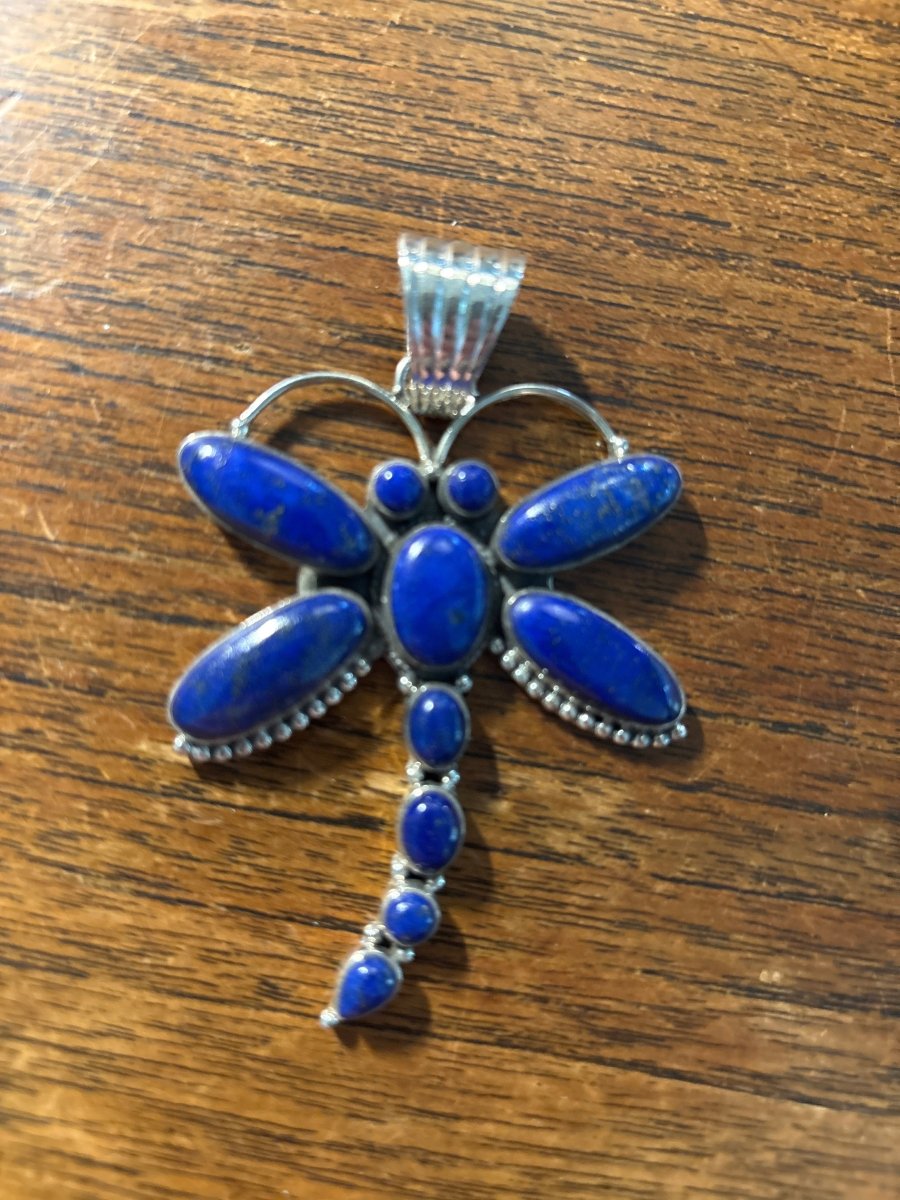 The Snapdragon Dragonfly Pendant - Turquoise Mustang