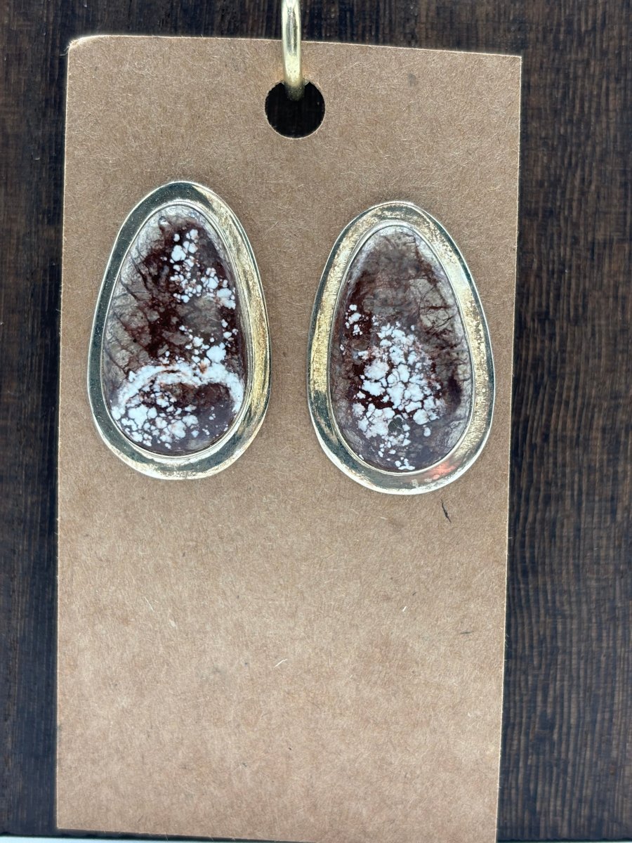 The Tulip Drop Stud Earrings - Turquoise Mustang