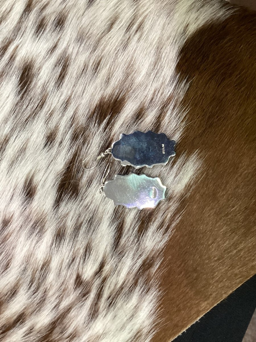 Royston Dangle Earrings - Turquoise Mustang