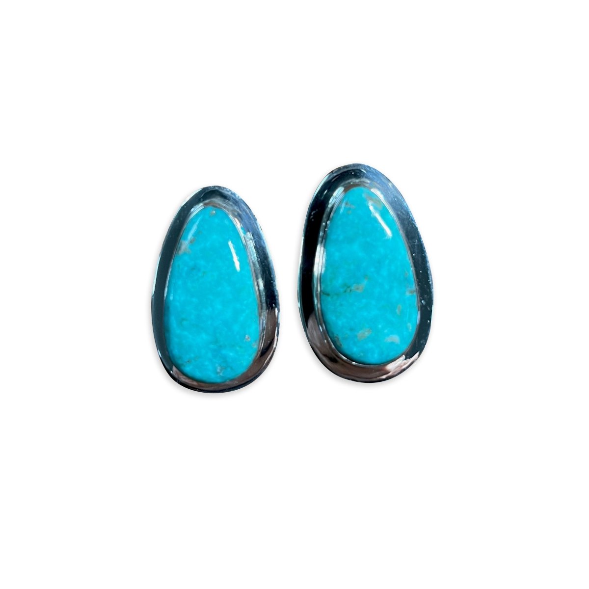 The Tulip Drop Stud Earrings - Turquoise Mustang