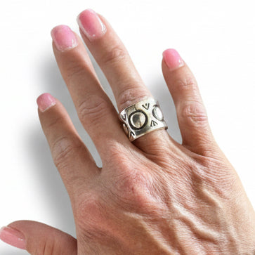 Barrel Racer Bubble Ring - Turquoise Mustang