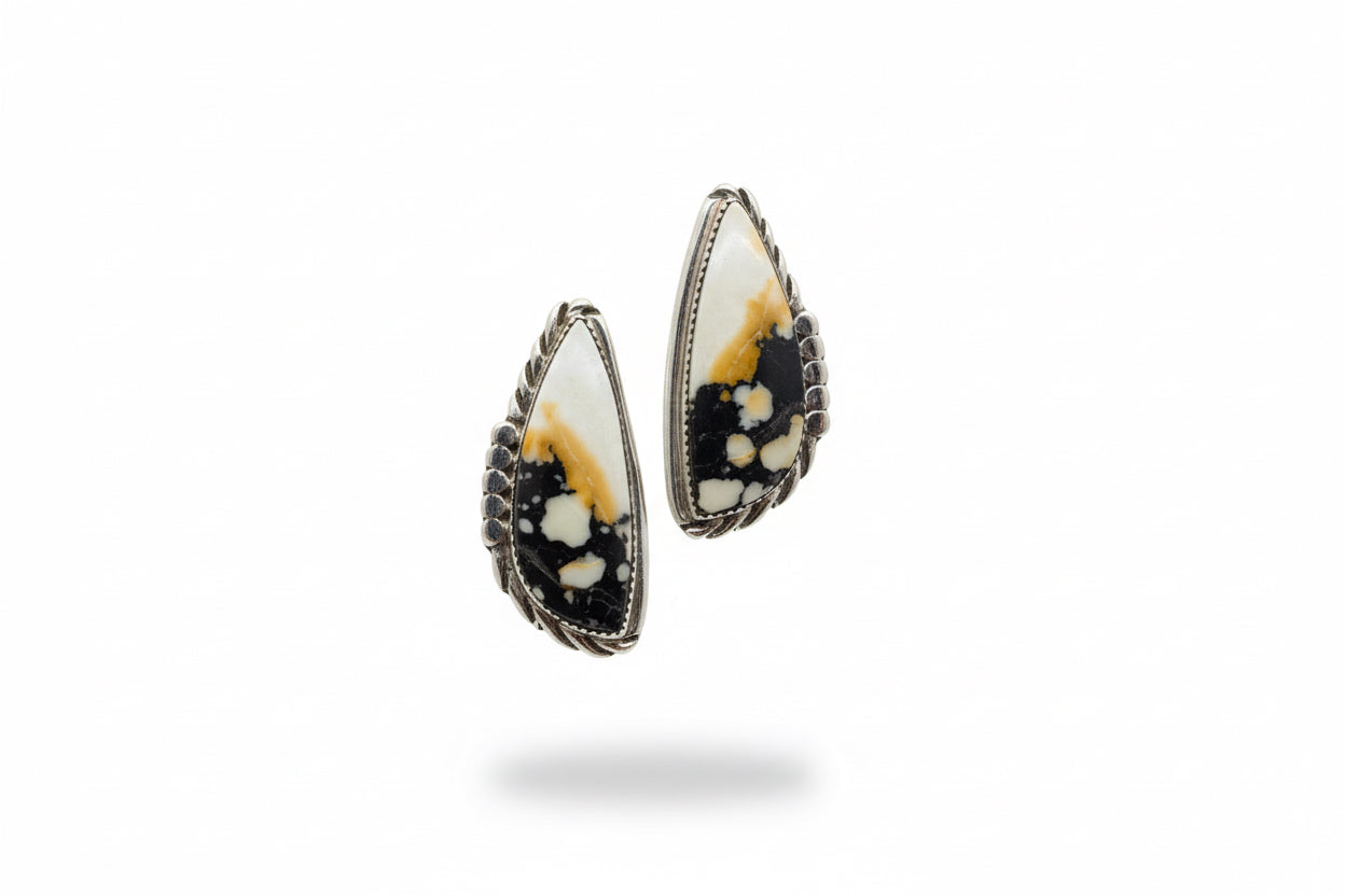 Caramel Jasper Earrings, Virginia Cadman - Turquoise Mustang