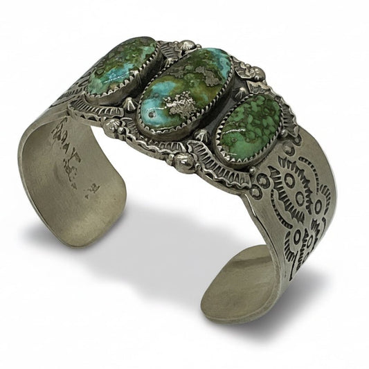 Sonoran Mountain Turquoise Cuff, Native American - Turquoise Mustang