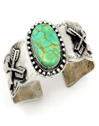 The Suncup Cuff Bracelet - Turquoise Mustang