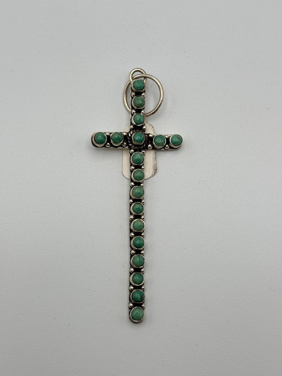 The Morning Glory Narrow Cross - Turquoise Mustang