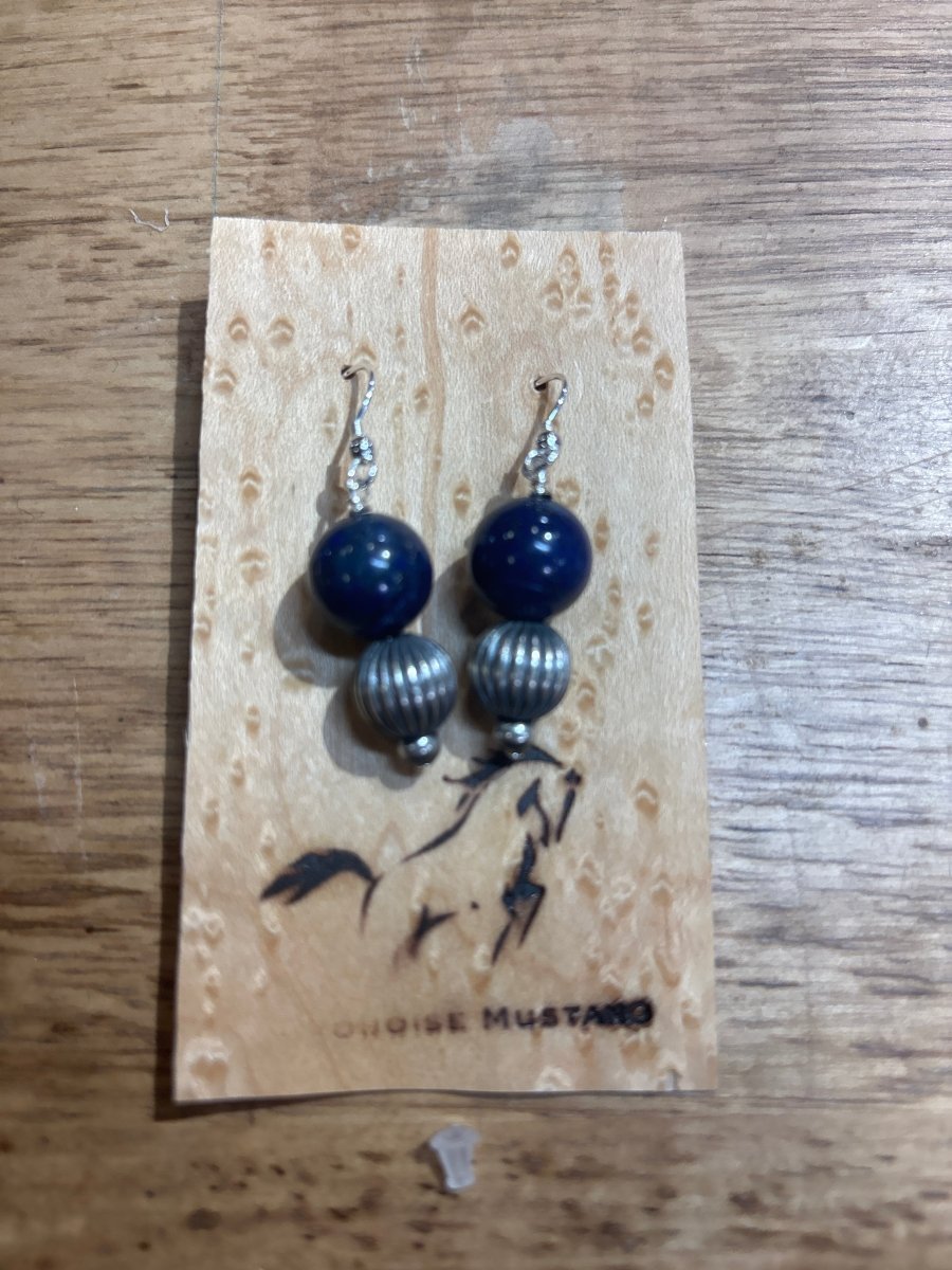 Assorted Beaded & Navajo Pearl Earrings - Turquoise Mustang